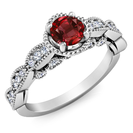 רובי בטבעת זהב זהוב