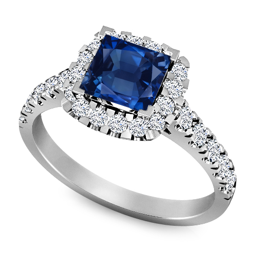 ספיר גדול בטבעת זהב 