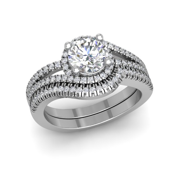 טבעת הלומים עדינה לאישה