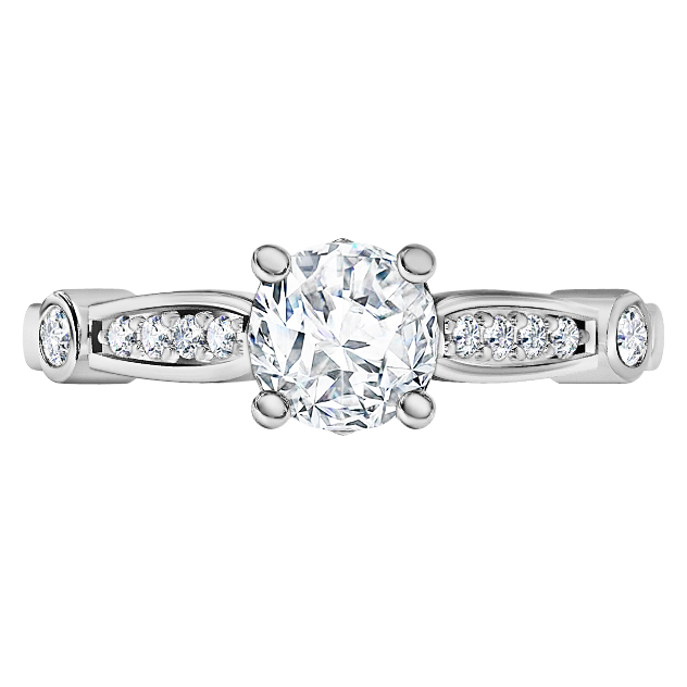 טבעת זהב צהוב יהלום קארט להצעת אירוסין