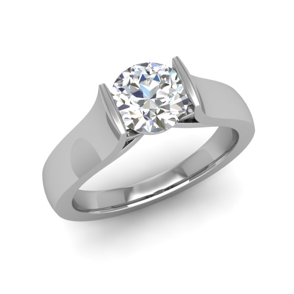 טבעת יהלום קלאסית לאישה