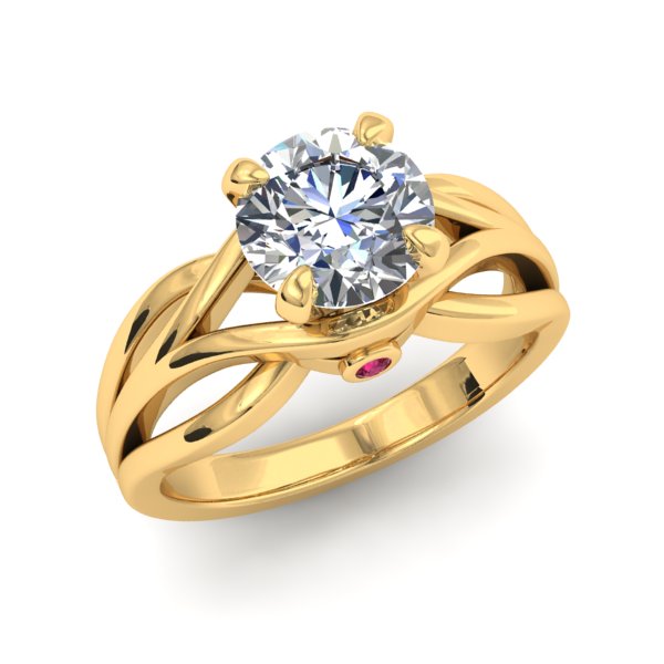 טבעת יהלום יוקרתית לאישה