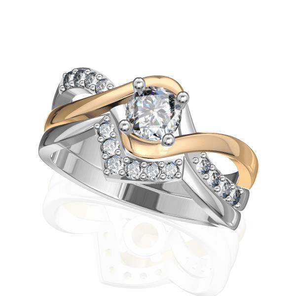 טבעת יהלומים מעוצבת 