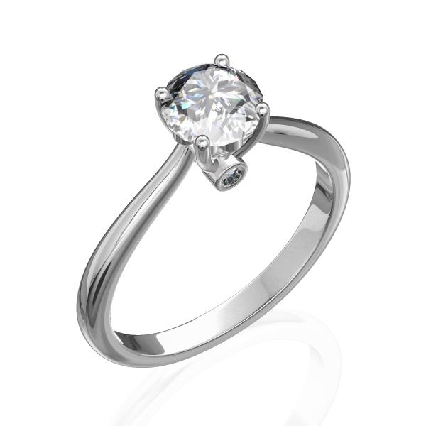 טבעת יהלום קלאסית לאישה