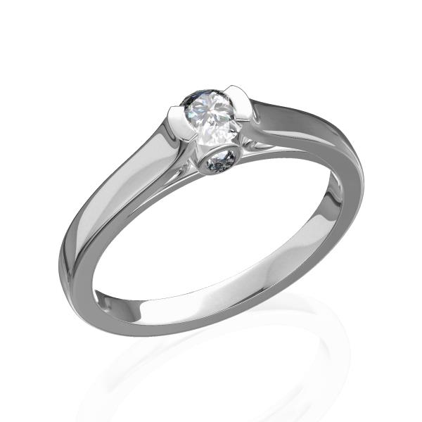 טבעת יהלום עדינה לאישה