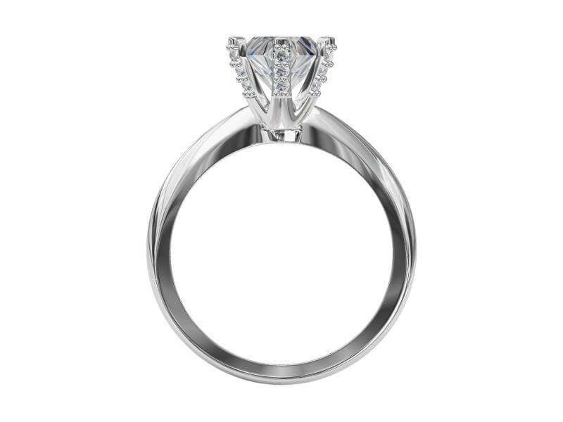 טבעות אירוסין זהב לבן