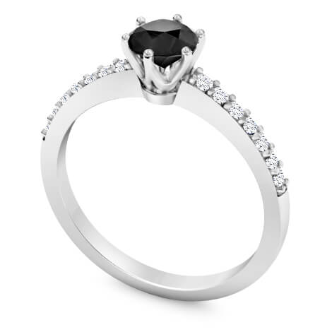 טבעות אירוסין יהלום שחור