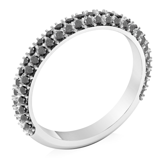 טבעות יהלומים שחורים לאישה