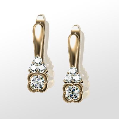 עגילי יהלומים יוקרתיים