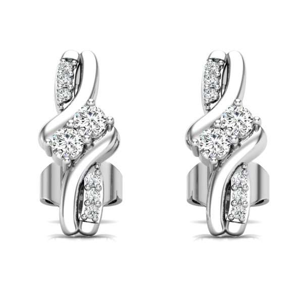 עגילי יהלומים מעוצבים