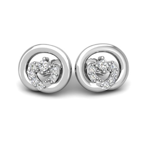 עגילי יהלומים עדינים