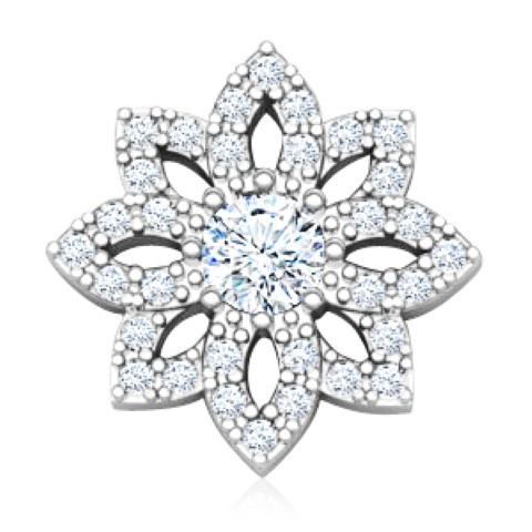 עגילי יהלומים צמודים לאישה