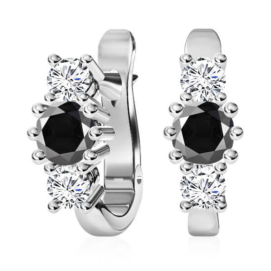 עגילי יהלומים תלויים