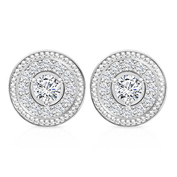 עגילי יהלומים לאישה