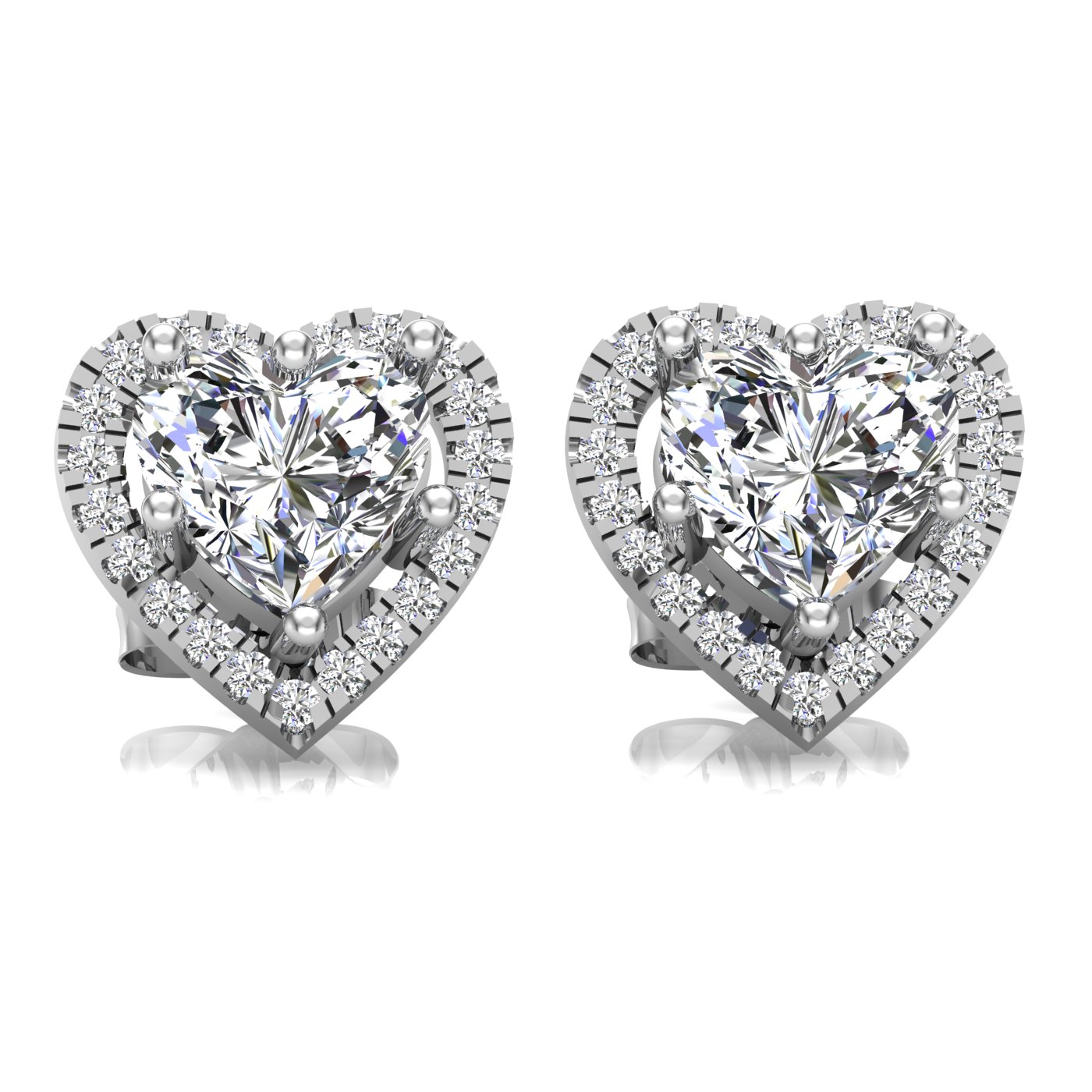 עגילי יהלומים לאישה