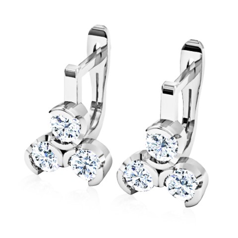 עגילי יהלומים לאישה מהבורסה