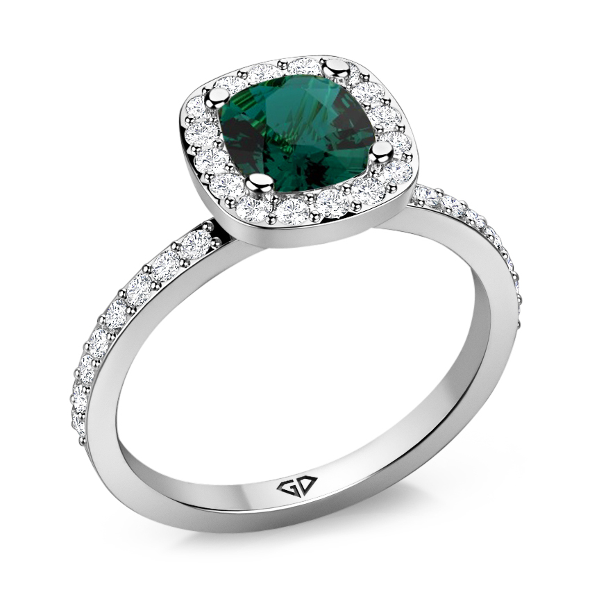 טבעת אירוסין אמרלד