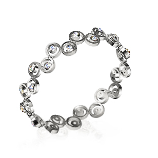 צמיד זהב ויהלומים 