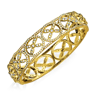 צמיד זהב ויהלומים יוקרתי