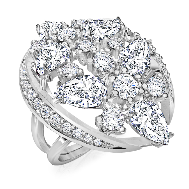 טבעת יהלומים לאישה