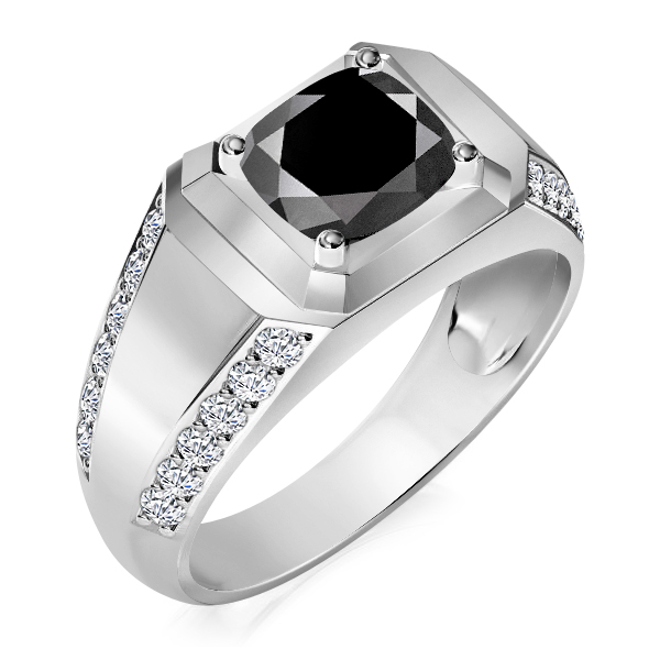 טבעת לגבר יהלום שחור הבורסה ליהלומים