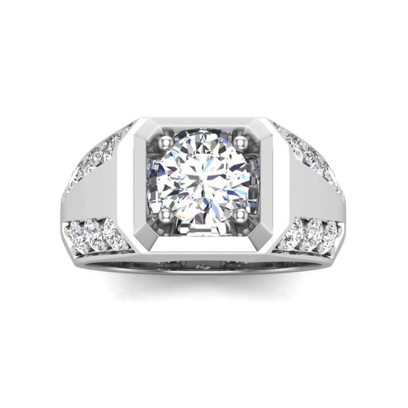 טבעת יהלומים מרשימה לגבר