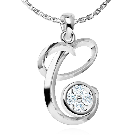 תליון אות שם C