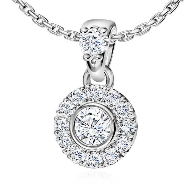 תליון יהלומים מעוצב 