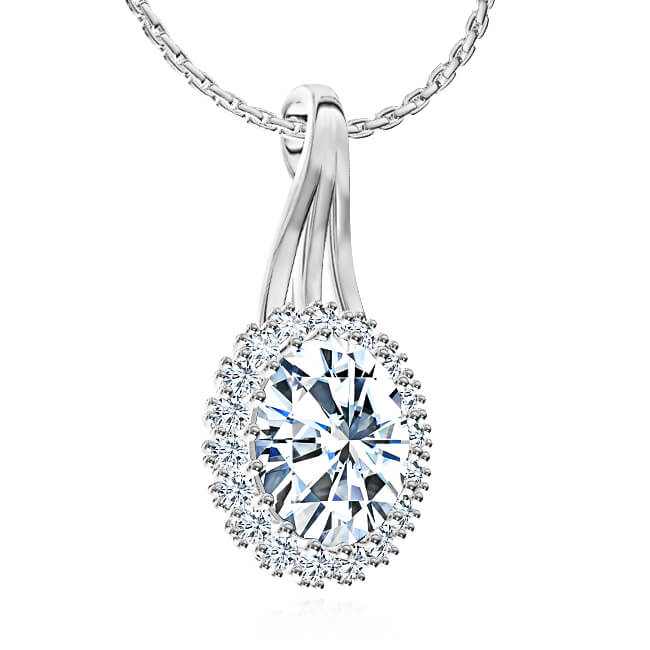 תליון יהלומים לאישה