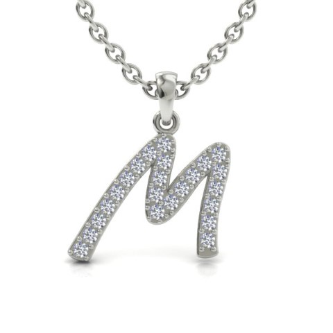 תליון זהב צהוב אות שם