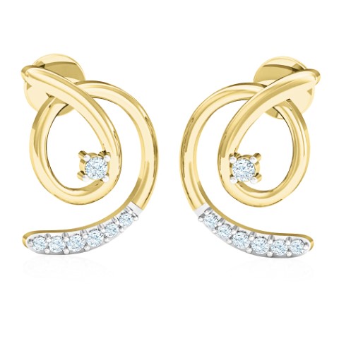 עגילי יהלומים לאישה