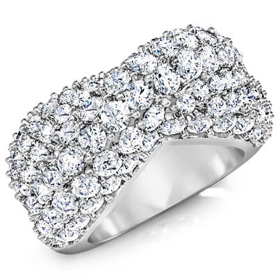 טבעת יהלומים לאישה 