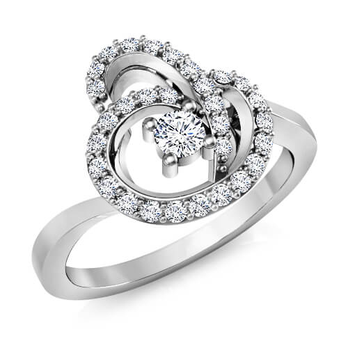 טבעת יהלומים מרשימה לאישה