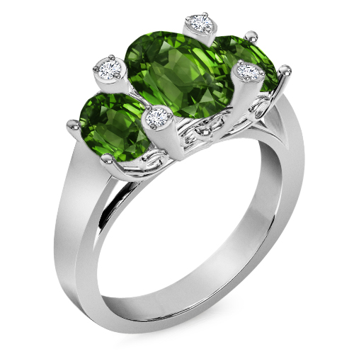 אבן ברקת אמרלד גדולה בטבעת יוקרתית