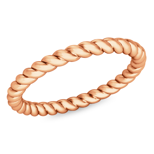 טבעת זהב אדום