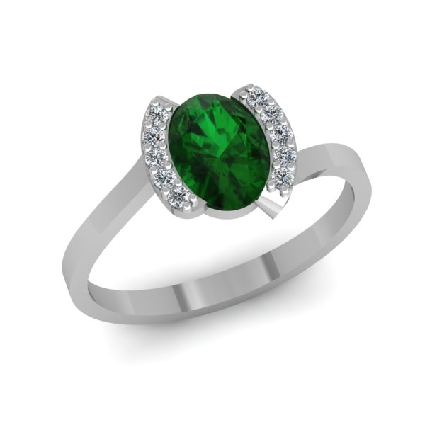 טבעת אירוסין אמרלד