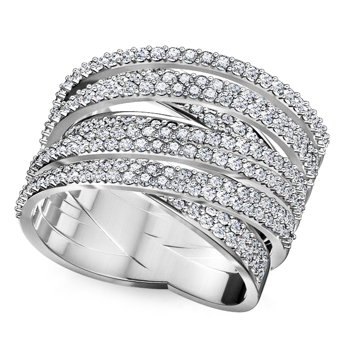 טבעת יהלומים גדולה