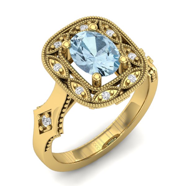 טבעת אירוסין וינטג 