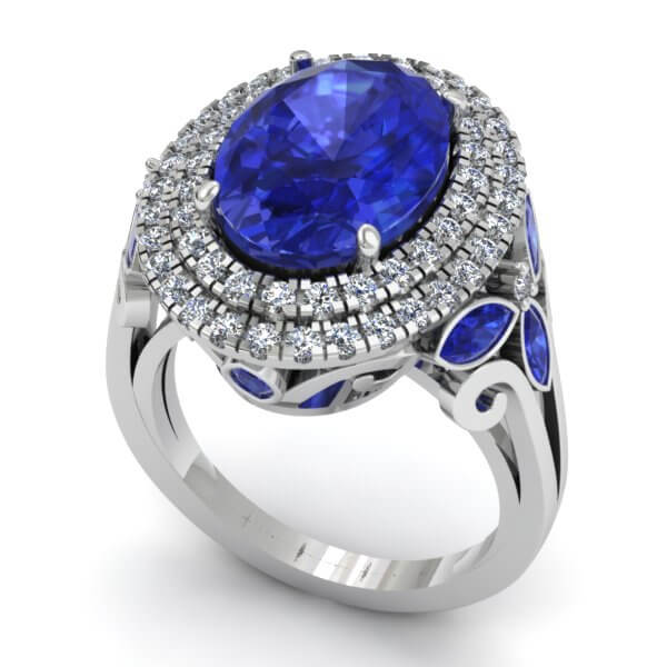 תכשיטי וינטג לאישה עם אבני חן