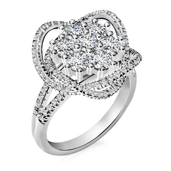 טבעת יהלומים מרשימה