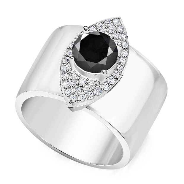 טבעת יהלומים מרשימה לאישה