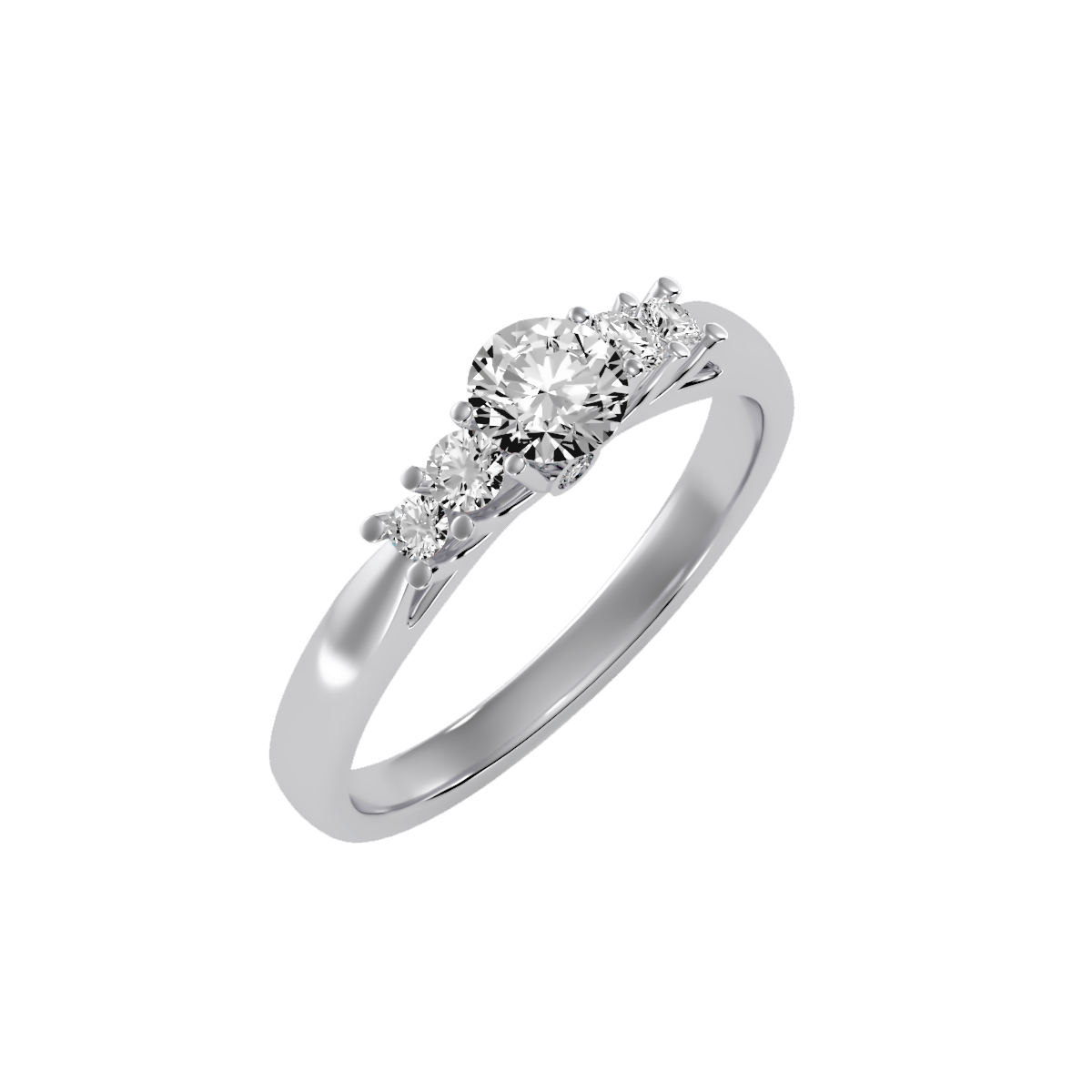 טבעת יהלום קלאסית לאישה