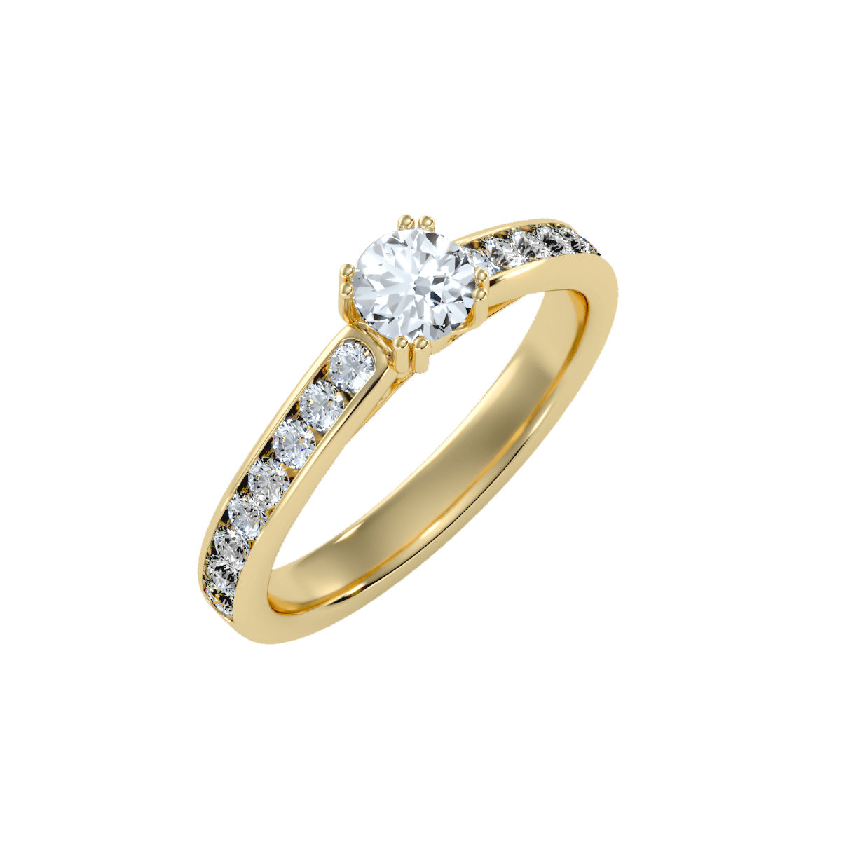 טבעת אירוסין זהב צהוב 