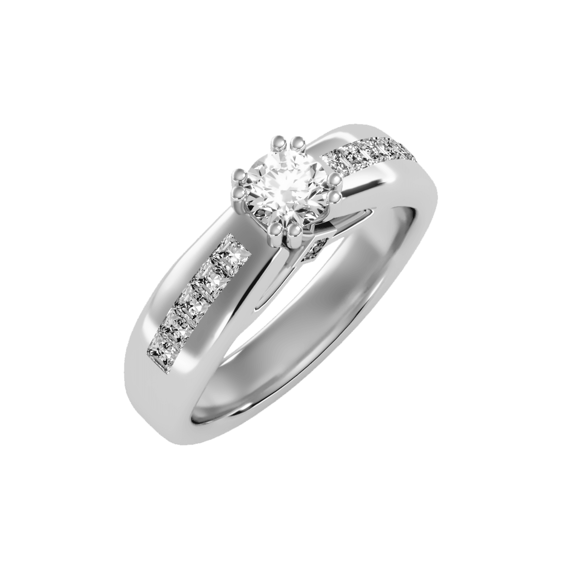 טבעת סוליטר לגבר