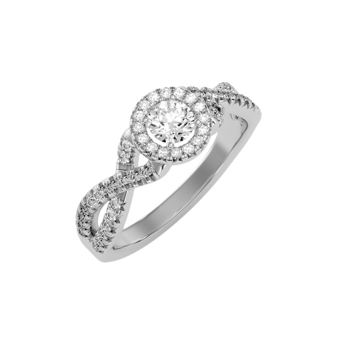 טבעת אירוסין בעיצוב של פיתולים