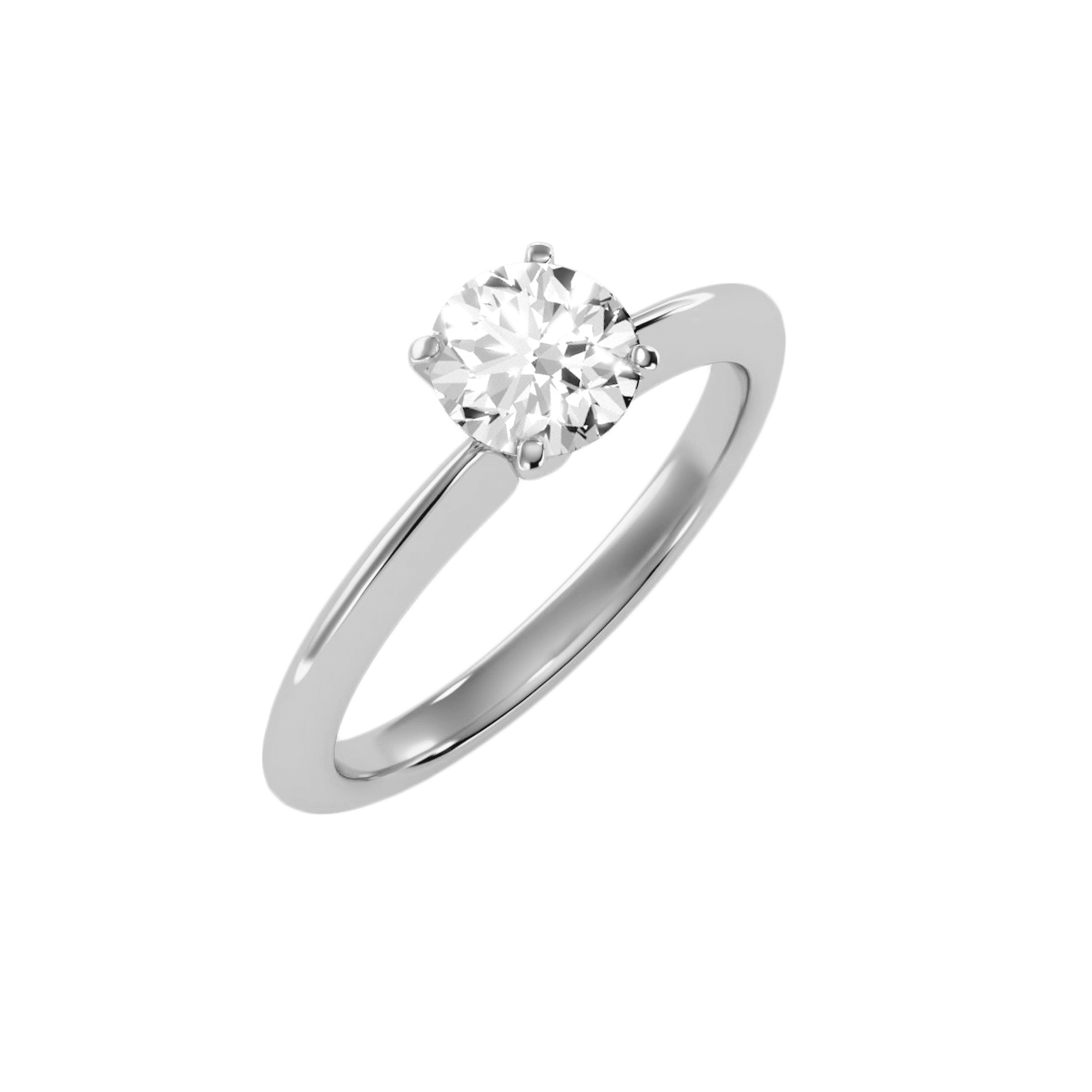 טבעת אירוסין קלאסית בעיצוב סוליטר לאישה