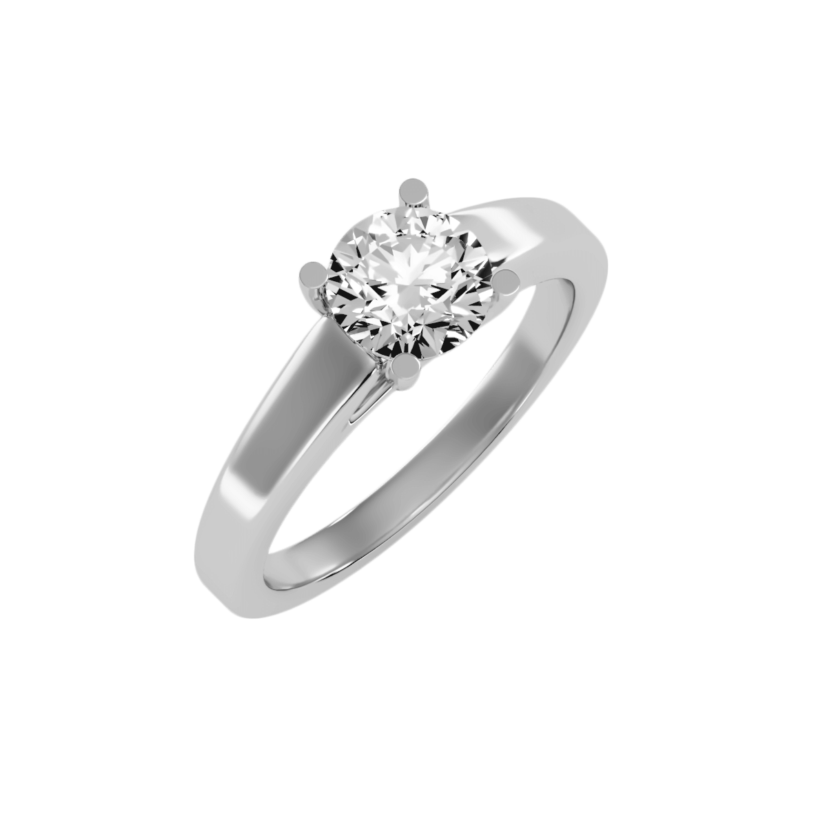 טבעת אירוסין- יהלום מרכזי 1 קראט