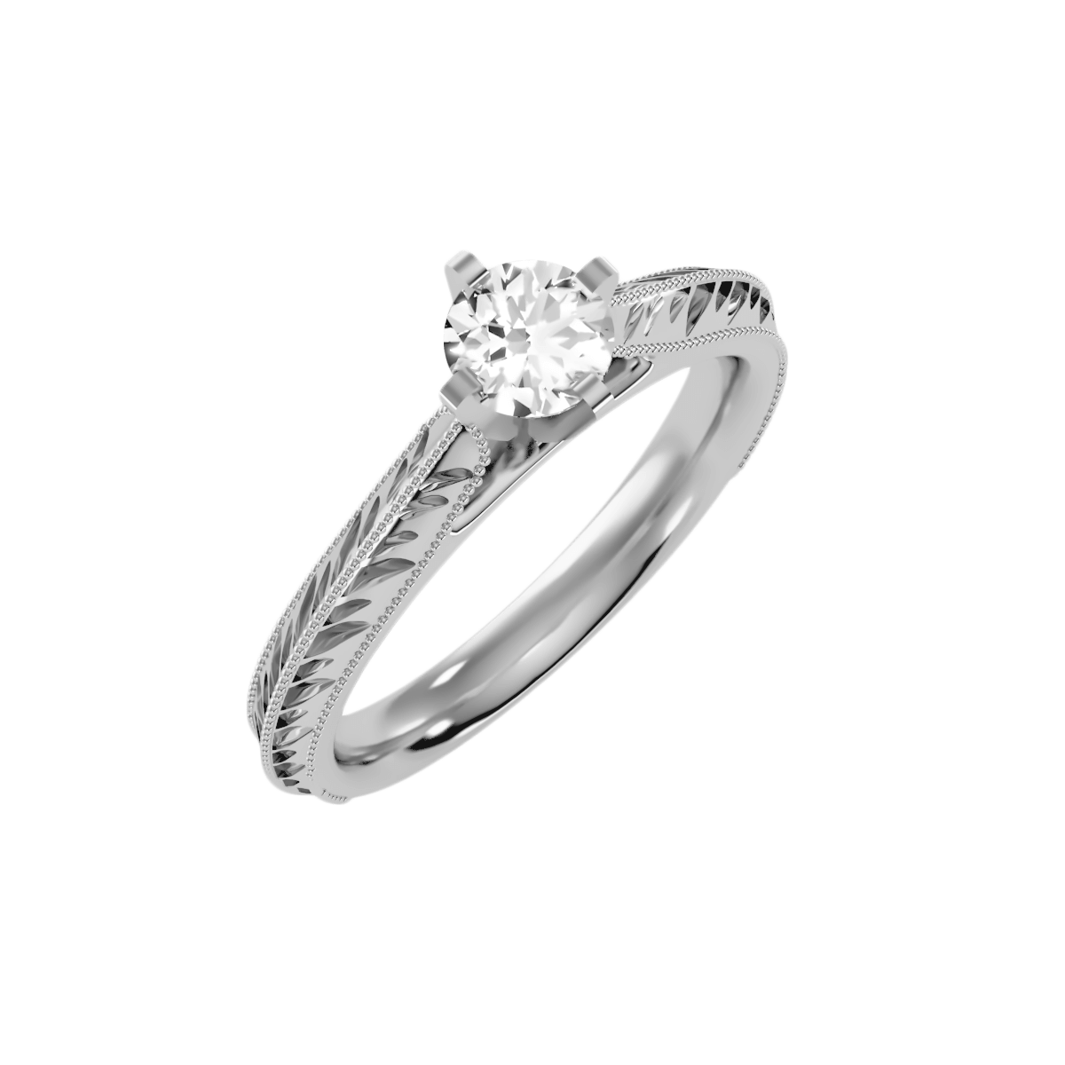 טבעת יהלום מעוצבת לאישה