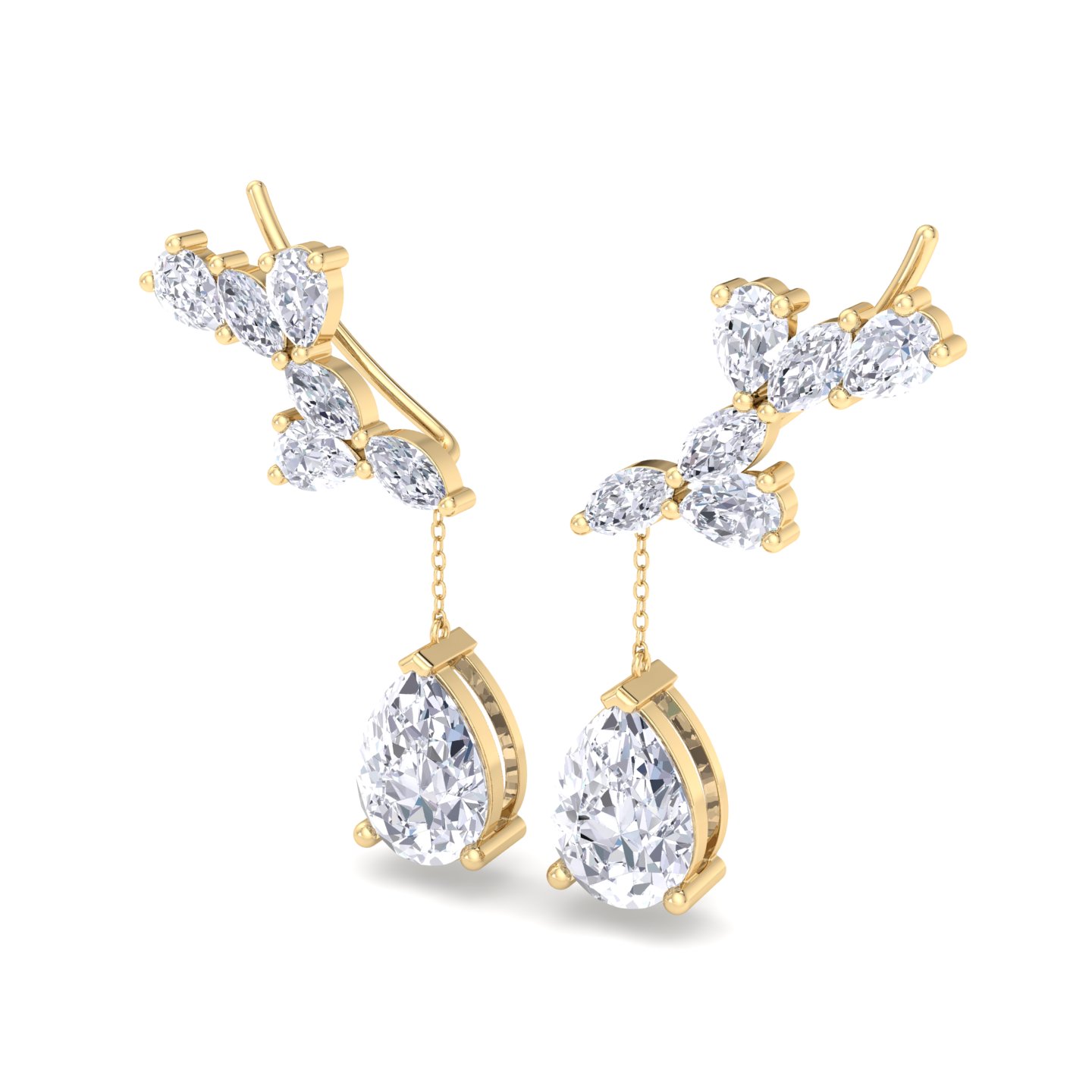 עגילי זהב לאישה 