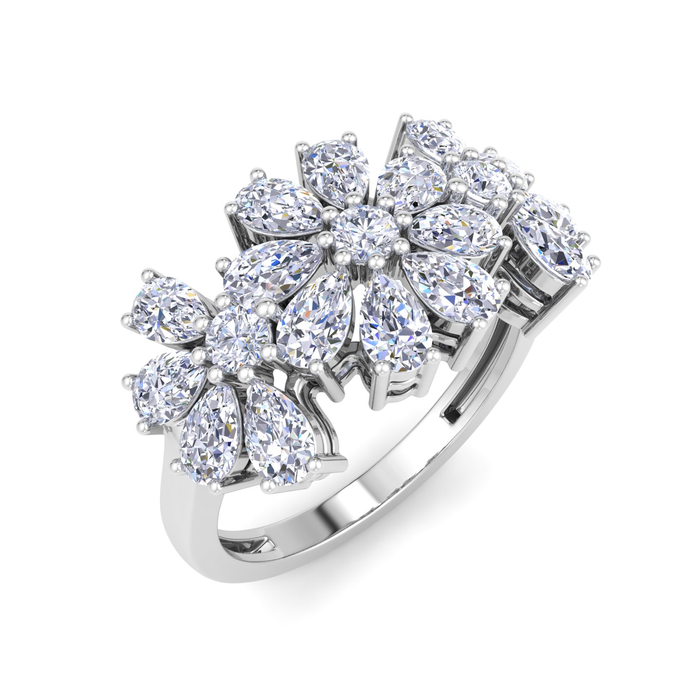 טבעת פרח לאישה